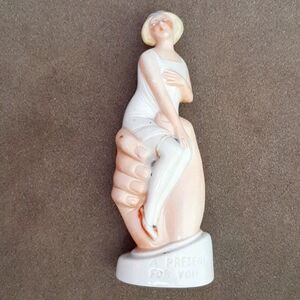 Incredible Schafer Vater porcelain flask, 1920s